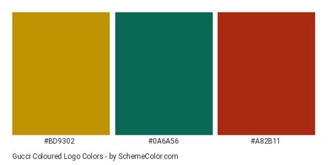 Gucci Coloured Logo Color Scheme 